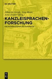 Tapa de Kanzleisprachenforschung: Ein internationales Handbuch (German Edition)