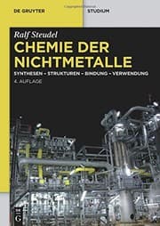 Tapa de Chemie der Nichtmetalle (De Gruyter Studium) (German Edition)