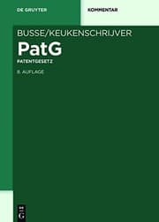 Tapa de Busse/keukenschrijver, Patg: Patentgesetz (De Gruyter Kommentar) (German Edition)