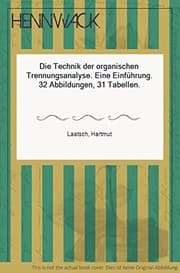 Tapa de Die Technik der organischen Trennungsanalyse