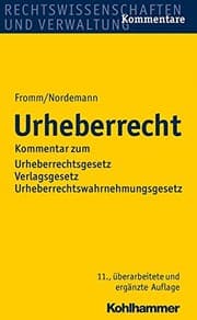 Tapa de Urheberrecht: Kommentar zum Urheberrechtsgesetz, zum Verlagsgesetz und zum Urheberrechtswahrnehmungsgesetz (German Edition)