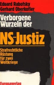 Tapa de Verborgene Wurzeln der NS-Justiz