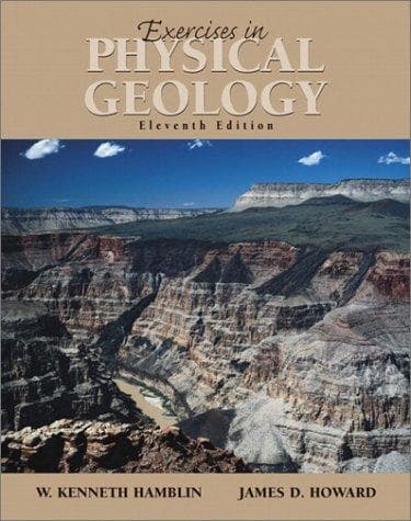 Tapa de Exercises in physical geology