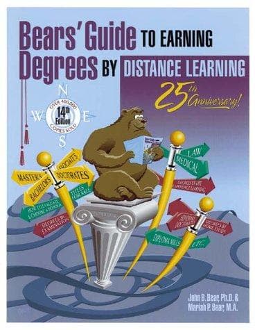 Tapa de Bears' guide to earning degrees by distance learning