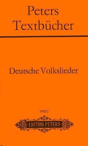 Tapa de DEUTSCHE VOLKSLIEDER.
