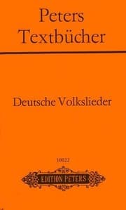 Tapa de DEUTSCHE VOLKSLIEDER.