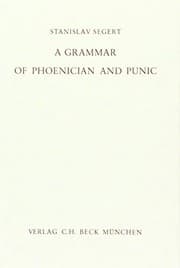 Tapa de A grammar of Phoenician and Punic