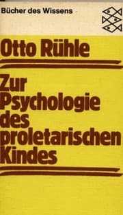 Tapa de Zur Psychologie des proletarischen Kindes