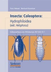 Tapa de Süßwasserfauna von Mitteleuropa, Bd. 20/7-10: Insecta: Coleoptera: Hydrophiloidea (exkl: Helophorus) (German Edition)
