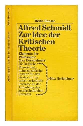 Tapa de Zur Idee der kritischen Theorie