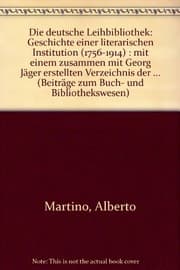 Tapa de Die deutsche Leihbibliothek