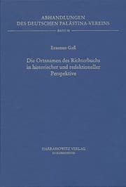 Tapa de Die Ortsnamen des Richterbuchs in historischer und redaktioneller Perspektive