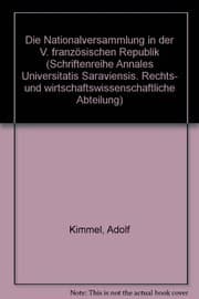 Tapa de Die Nationalversammlung in der V. Französischen Republik