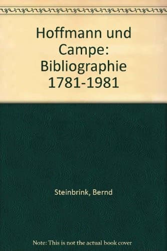Tapa de Hoffmann und Campe