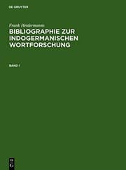 Tapa de Bibliographie zur indogermanischen Wortforschung
