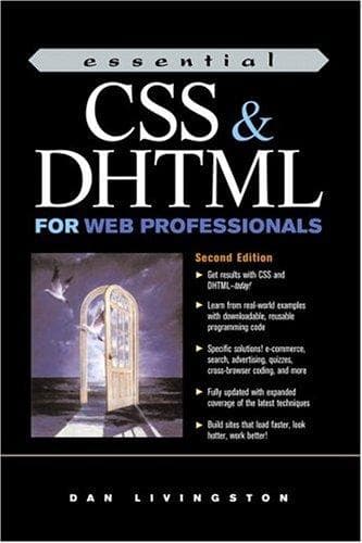 Tapa de Essential CSS and DHTML for Web Professionals