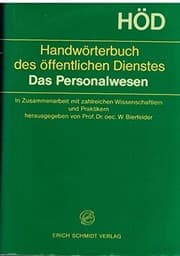 Tapa de Handwörterbuch des öffentlichen Dienstes