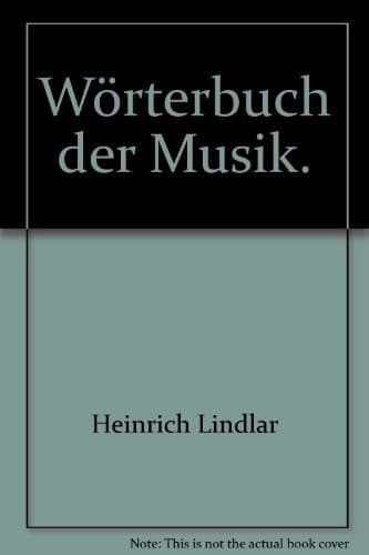 Tapa de Wörterbuch der Musik