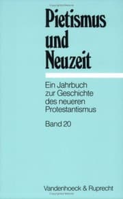 Tapa de Pietismus und Neuzeit Band 20 - 1994