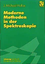 Tapa de Moderne Methoden in der Spektroskopie (German Edition)