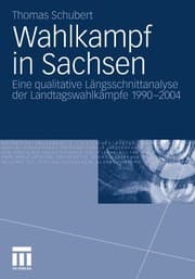 Tapa de Wahlkampf in Sachsen: Eine qualitative Längsschnittanalyse der Landtagswahlkämpfe 1990-2004 (German Edition)