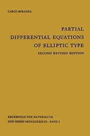 Tapa de Partial Differential Equations of Elliptic Type (Ergebnisse der Mathematik und Ihrer Grenzgebiete. Band 2)