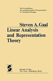 Tapa de Linear Analysis and Representation Theory (Grundlehren der mathematischen Wissenschaften)