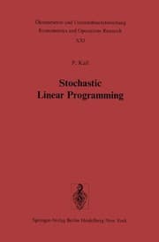 Tapa de Stochastic Linear Programming (Ökonometrie und Unternehmensforschung   Econometrics and Operations Research)