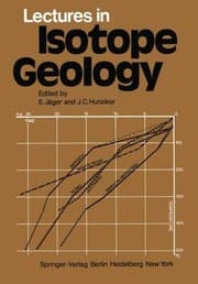 Tapa de Lectures in isotope geology.  Edited by Emilie Jager and Johannes C. Hunziker