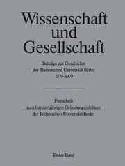 Tapa de Wissenschaft und Gesellschaft: Beiträge zur Geschichte der Technischen Universität Berlin 1879–1979 (German Edition)