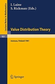Tapa de Value Distribution Theory: Proceedings of the Nordic Summer School in Mathematics Held at Joensuu, Finland, June 1-12, 1981 (Lecture Notes in Mathematics)