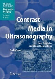 Tapa de Contrast Media in Ultrasonography: Basic Principles and Clinical Applications (Medical Radiology)