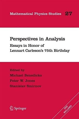 Tapa de Perspectives in Analysis (Mathematical Physics Studies Book 27)