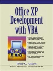 Tapa de Office XP development with VBA