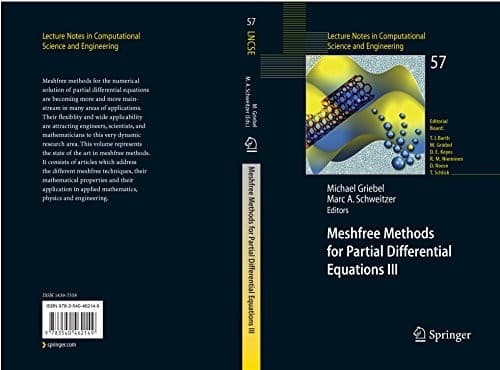 Tapa de Meshfree Methods for Partial Differential Equations III (Lecture Notes in Computational Science and Engineering Book 57)