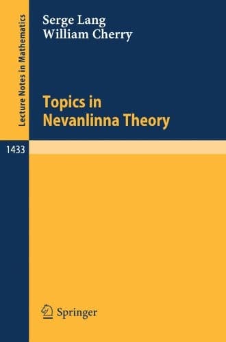 Tapa de Topics in Nevanlinna theory