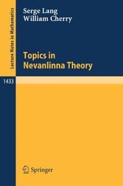 Tapa de Topics in Nevanlinna theory