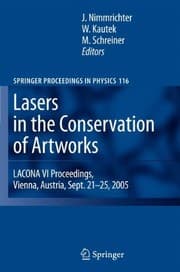 Tapa de Lasers in the Conservation of Artworks: LACONA VI Proceedings, Vienna, Austria, Sept. 21--25, 2005 (Springer Proceedings in Physics Book 116)