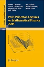 Tapa de Paris-Princeton Lectures on Mathematical Finance 2004 (Lecture Notes in Mathematics Book 1919)