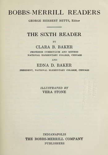 Tapa de Bobbs-Merrill readers
