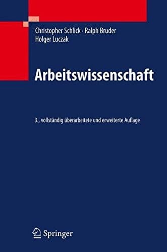 Tapa de Arbeitswissenschaft (German Edition)