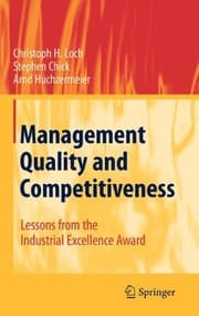 Tapa de Management Quality and Competitiveness: Lessons from the Industrial Excellence Award