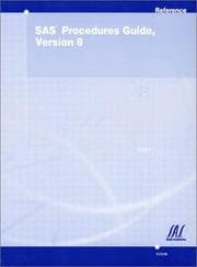 Tapa de SAS procedures guide