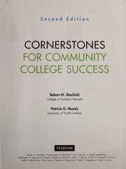 Tapa de Cornerstones for community college success
