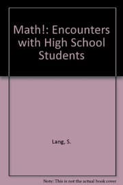 Tapa de MATH! Encounters with High School Students