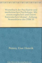 Tapa de Wörterbuch der Psychiatrie und medizinischen Psychologie