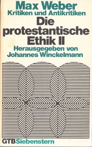 Tapa de Die protestantische Ethik