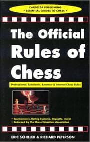Tapa de The official rules of chess