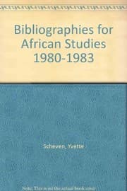 Tapa de Bibliographies for African studies, 1980-1983