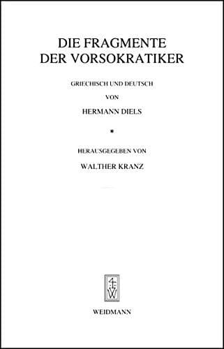 Tapa de Die Fragmente der Vorsokratiker